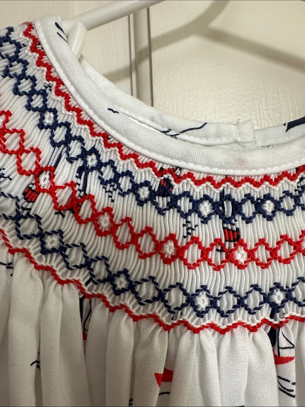 Edgehill Collection smocked neckline